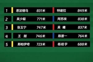 京沪大战高强度跑：国安两中卫排队内前二，申花前三全是前场球员图片
